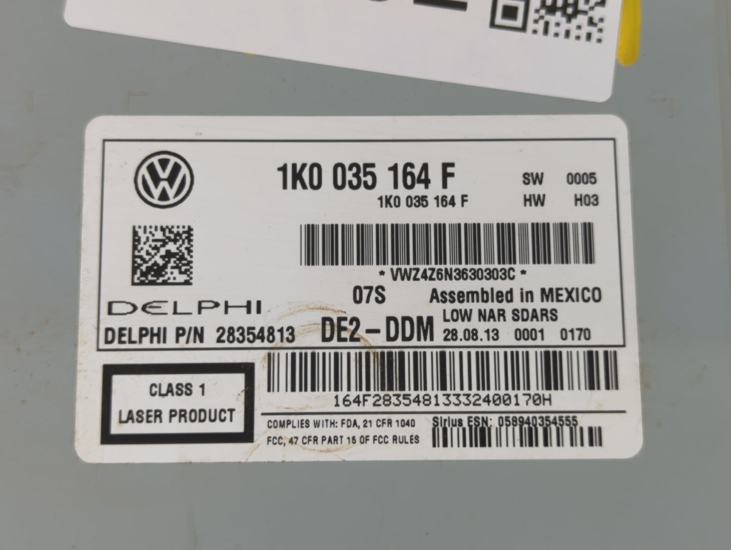 2014-2014 Volkswagen Jetta Am Fm Cd Player Radio Receiver - Oemusedautoparts1.com