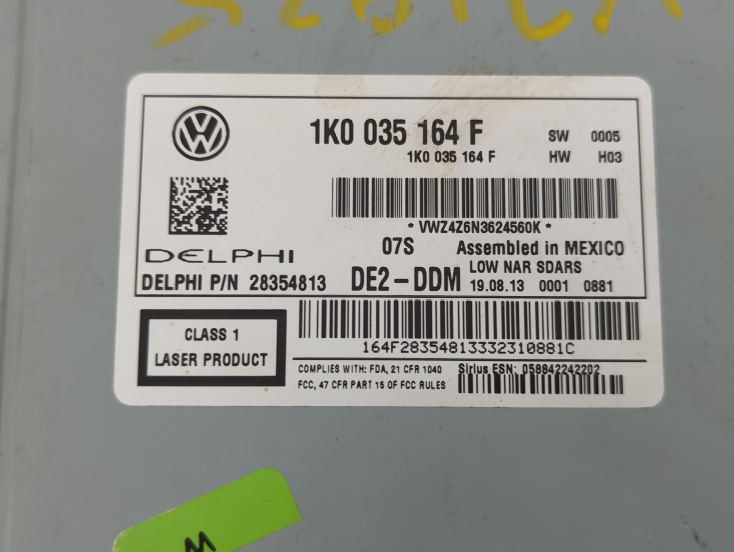 2014-2014 Volkswagen Jetta Am Fm Cd Player Radio Receiver - Oemusedautoparts1.com