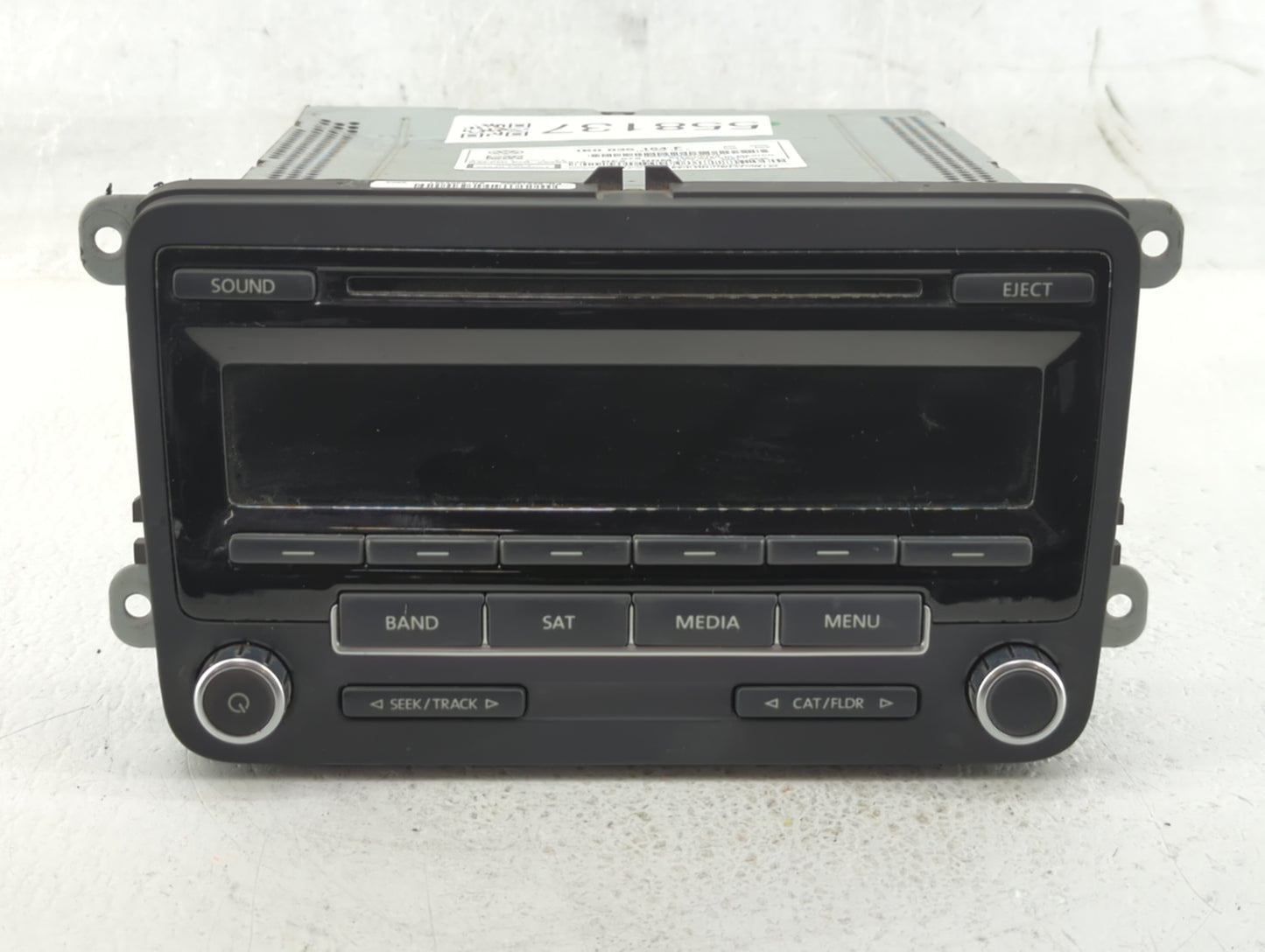 2014 Volkswagen Jetta Radio AM FM Cd Player Receiver Replacement P/N:1K0 035 164 F Fits Fits 2013 2015 OEM Used Auto Parts -