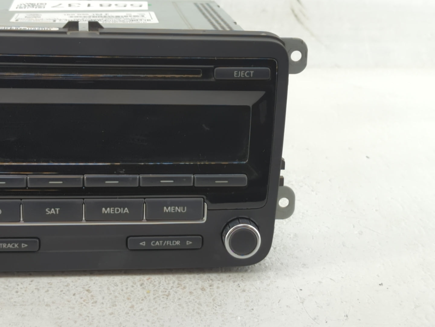 2014 Volkswagen Jetta Radio AM FM Cd Player Receiver Replacement P/N:1K0 035 164 F Fits Fits 2013 2015 OEM Used Auto Parts -