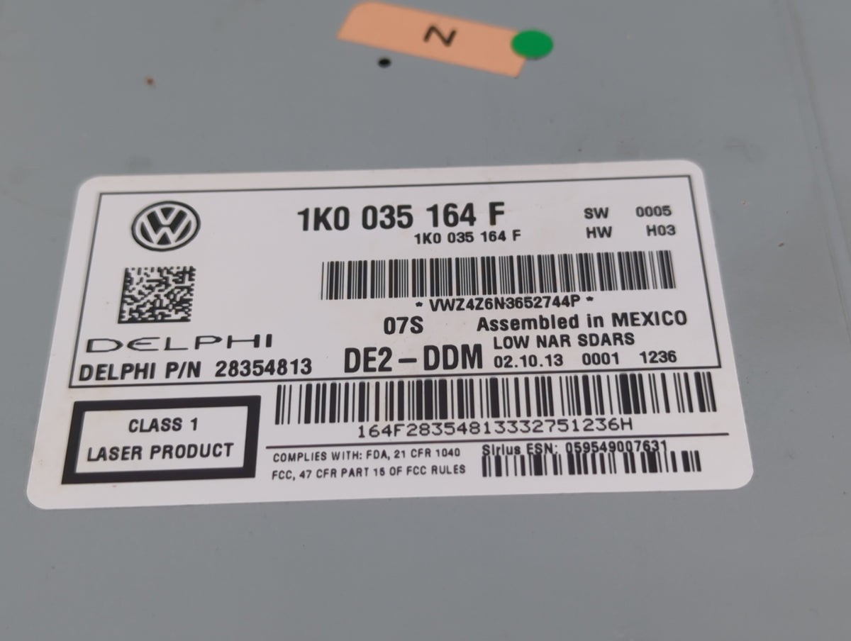 2014-2014 Volkswagen Jetta Am Fm Cd Player Radio Receiver 583229 - Oemusedautoparts1.com