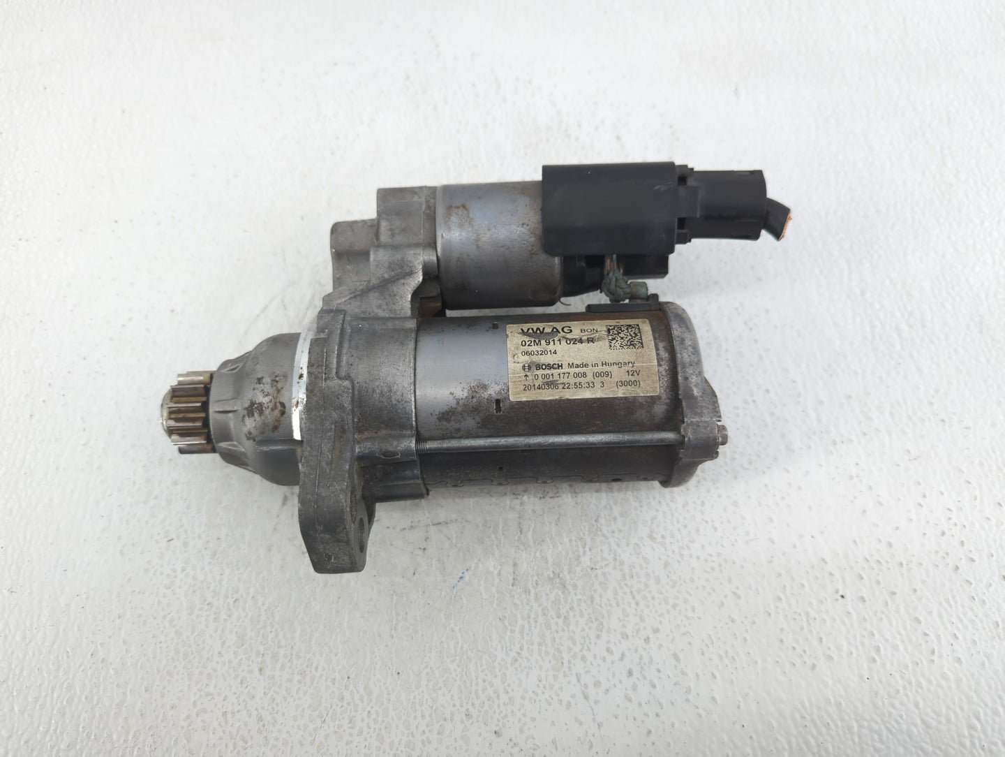 2014 Volkswagen Jetta Car Starter Motor Solenoid OEM P/N:02M 911 024 R Fits Fits 2015 2016 2017 2018 2019 2020 2021 2022 OEM