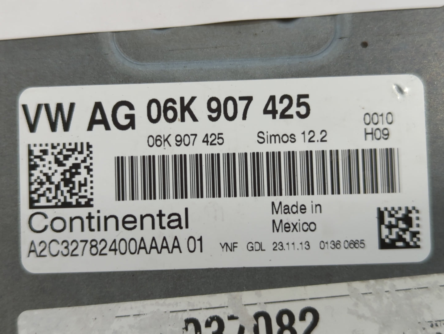 2014 Volkswagen Jetta PCM Engine Control Computer ECU ECM PCU OEM P/N:06K 906 070 D Fits OEM Used Auto Parts - Oemusedautopa