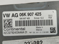 2014 Volkswagen Jetta PCM Engine Control Computer ECU ECM PCU OEM P/N:06K 906 070 D Fits OEM Used Auto Parts - Oemusedautopa