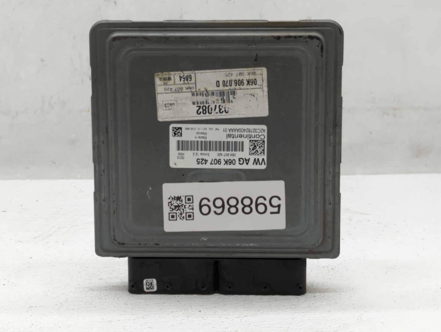 2014 Volkswagen Jetta PCM Engine Control Computer ECU ECM PCU OEM P/N:06K 906 070 D Fits OEM Used Auto Parts - Oemusedautopa