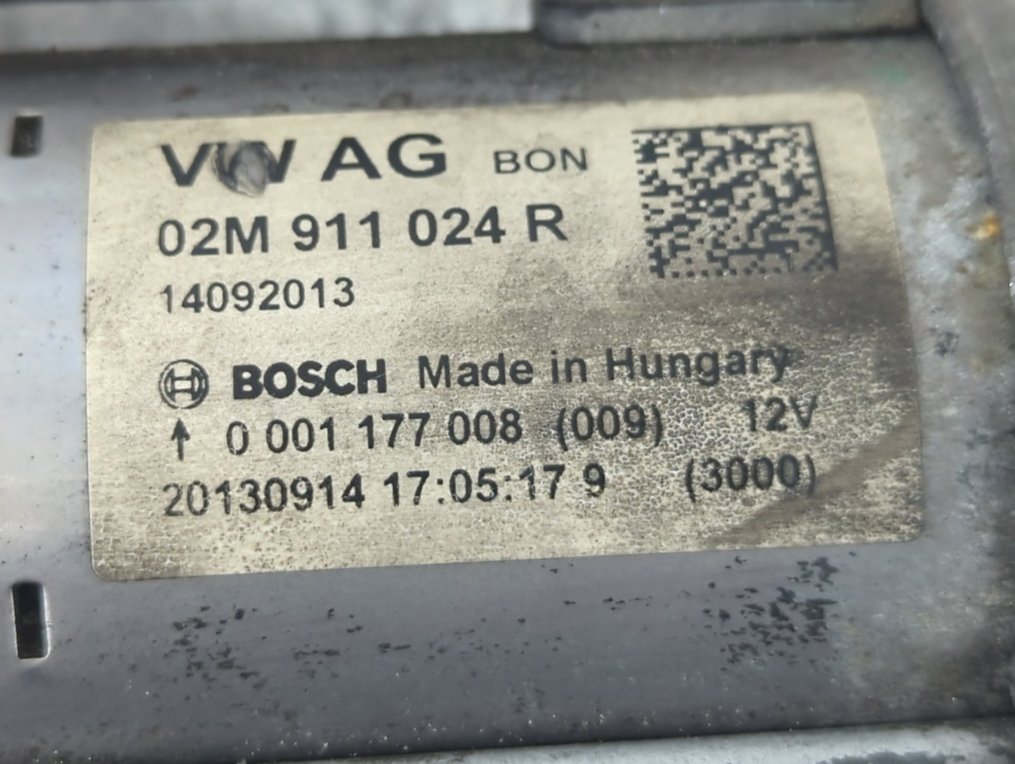 2014 Volkswagen Jetta Car Starter Motor Solenoid OEM P/N:14092013 02M 911 024 R Fits Fits 2015 2016 2017 2018 2019 2020 2021