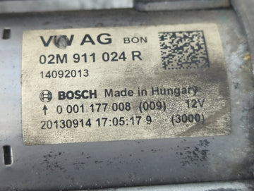 2014 Volkswagen Jetta Car Starter Motor Solenoid OEM P/N:14092013 02M 911 024 R Fits Fits 2015 2016 2017 2018 2019 2020 2021 2022 OEM Used Auto Parts