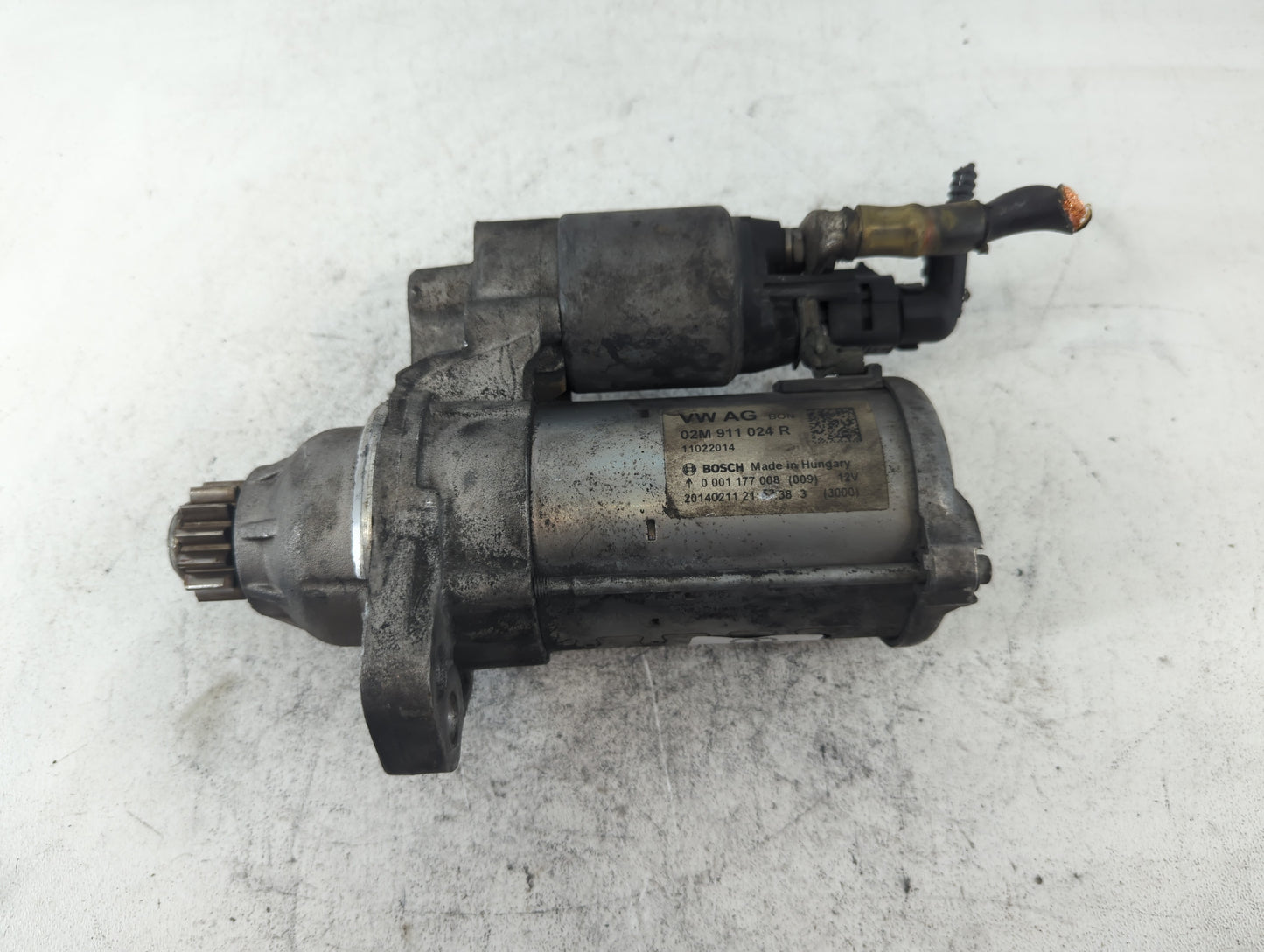 2014 Volkswagen Jetta Car Starter Motor Solenoid OEM P/N:02Z 911 024 R Fits Fits 2015 2016 2017 2018 2019 2020 2021 2022 OEM