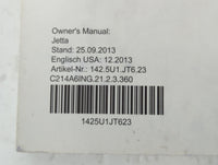 2014 Volkswagen Jetta Owners Manual Book Guide P/N:1425U1JT623 OEM Used Auto Parts - Oemusedautoparts1.com