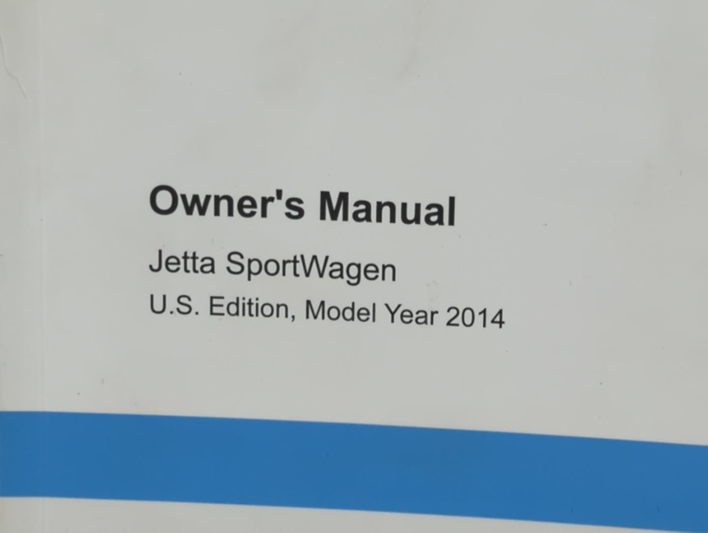 2014 Volkswagen Jetta Owners Manual Book Guide P/N:1415U1JV621 OEM Used Auto Parts - Oemusedautoparts1.com