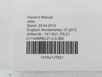 2014 Volkswagen Jetta Owners Manual Book Guide P/N:1415U1JT621 OEM Used Auto Parts - Oemusedautoparts1.com