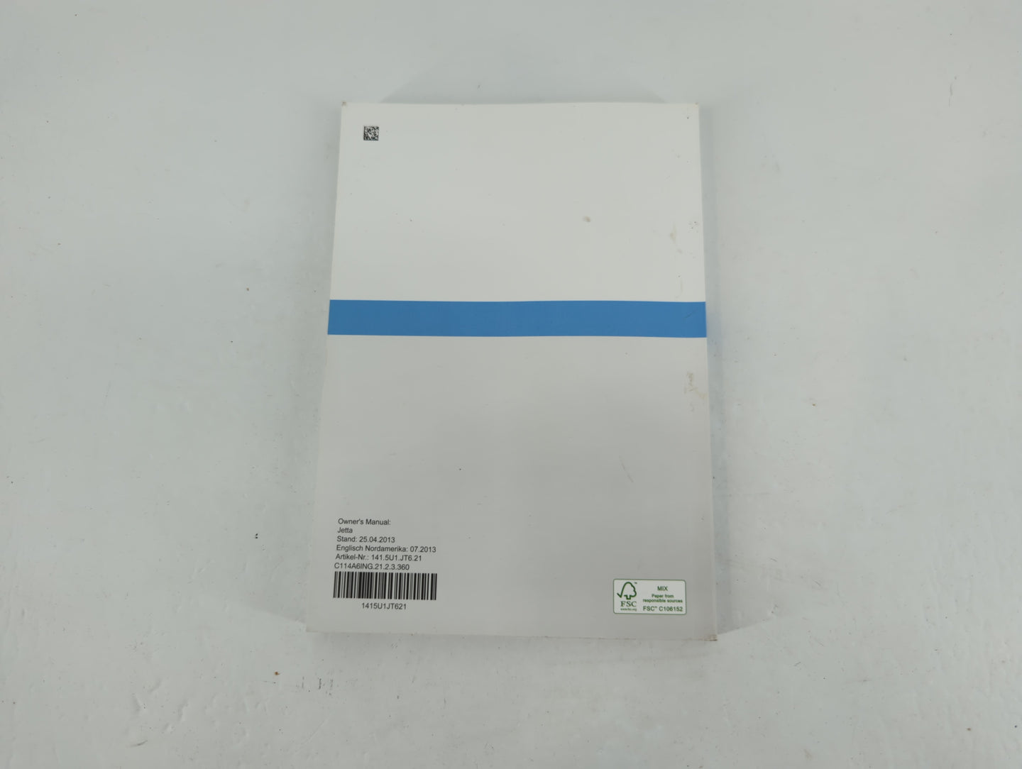 2014 Volkswagen Jetta Owners Manual Book Guide P/N:1415U1JT621 OEM Used Auto Parts - Oemusedautoparts1.com
