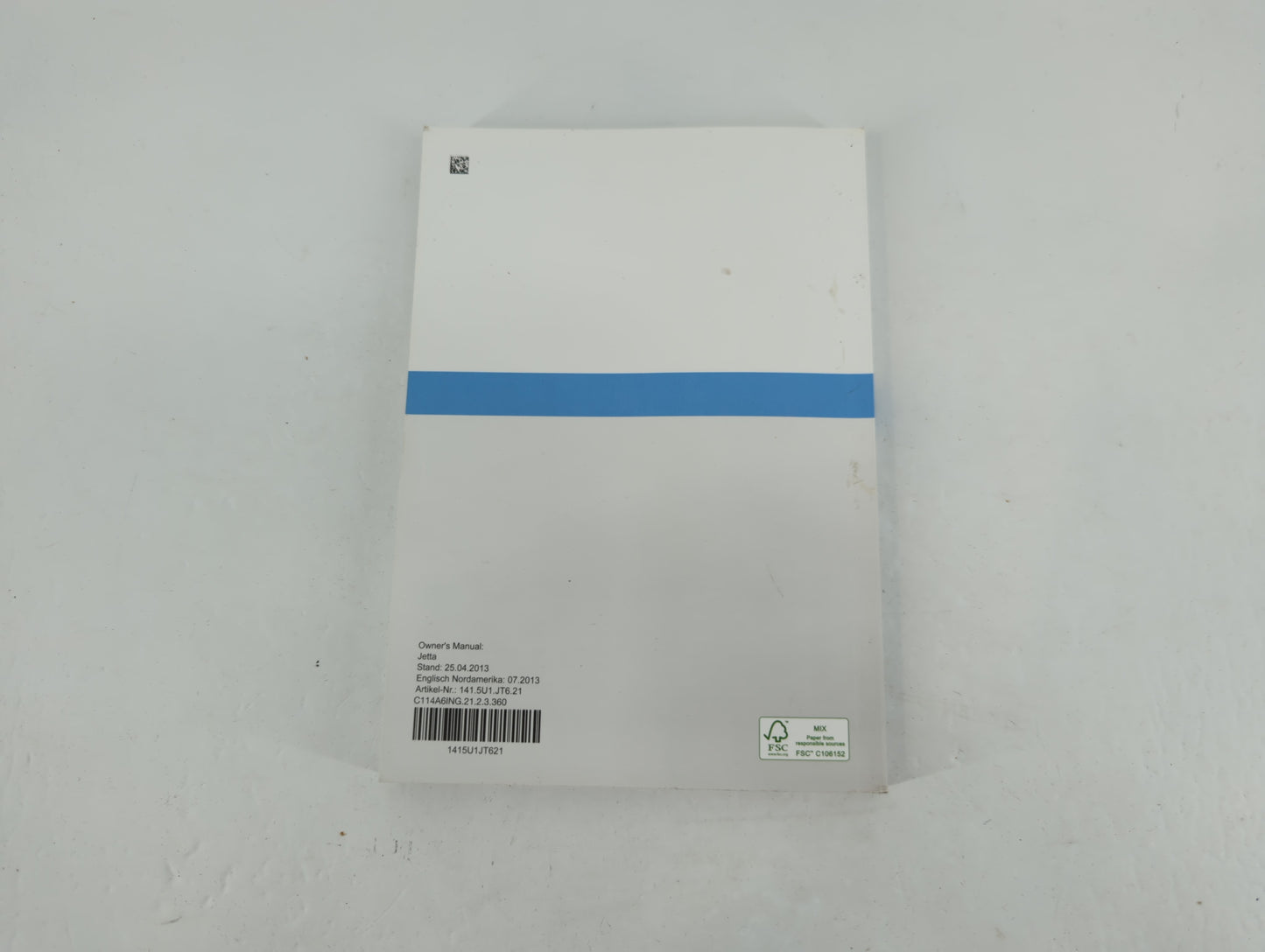 2014 Volkswagen Jetta Owners Manual Book Guide P/N:1415U1JT621 OEM Used Auto Parts - Oemusedautoparts1.com