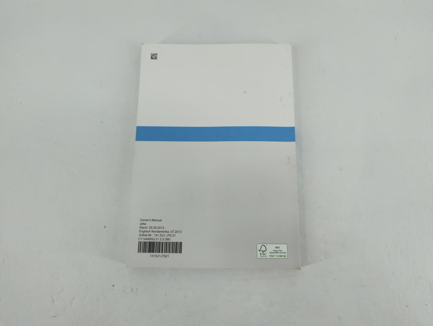 2014 Volkswagen Jetta Owners Manual Book Guide P/N:1415U1JT621 OEM Used Auto Parts - Oemusedautoparts1.com