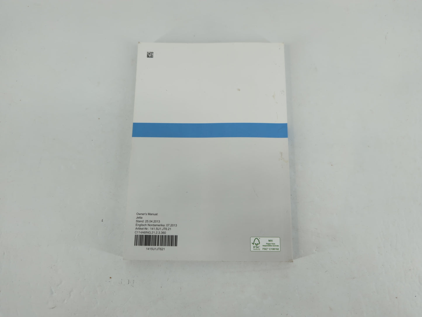 2014 Volkswagen Jetta Owners Manual Book Guide P/N:1415U1JT621 OEM Used Auto Parts - Oemusedautoparts1.com