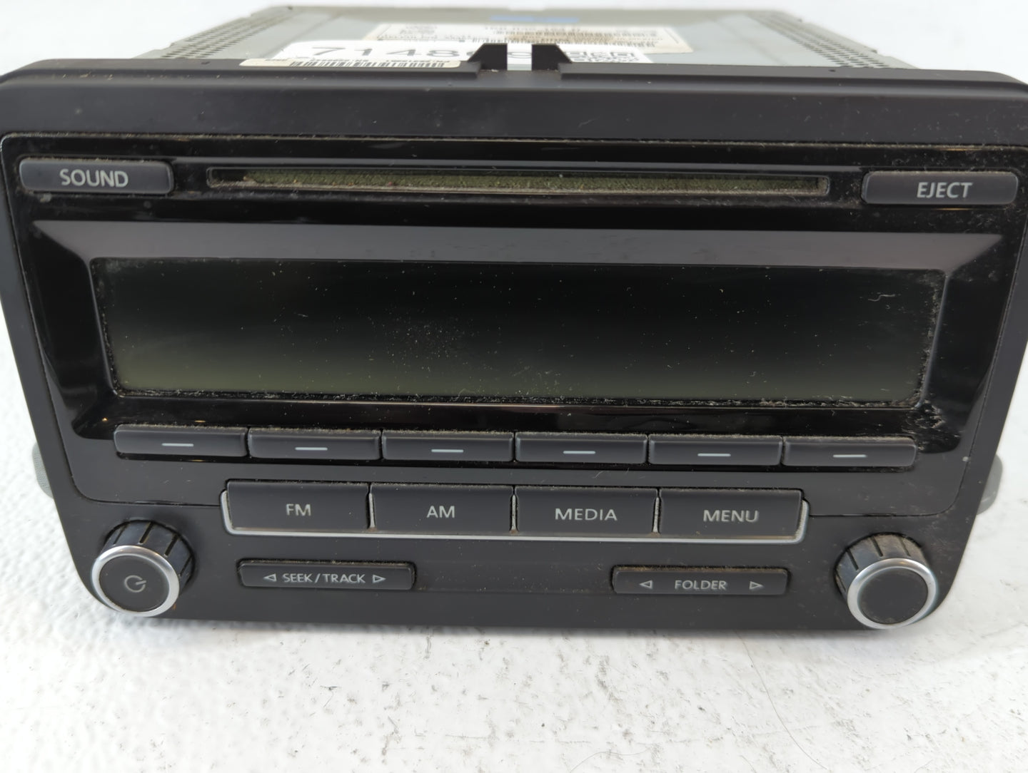 2011-2014 Volkswagen Jetta Radio AM FM Cd Player Receiver Replacement P/N:1K0 035 164 D Fits Fits 2011 2012 2013 2014 2015 2