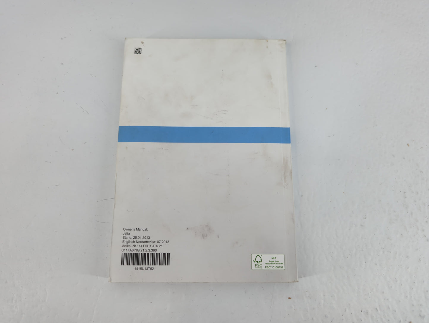2014 Volkswagen Jetta Owners Manual Book Guide P/N:1415U1JT621 OEM Used Auto Parts - Oemusedautoparts1.com