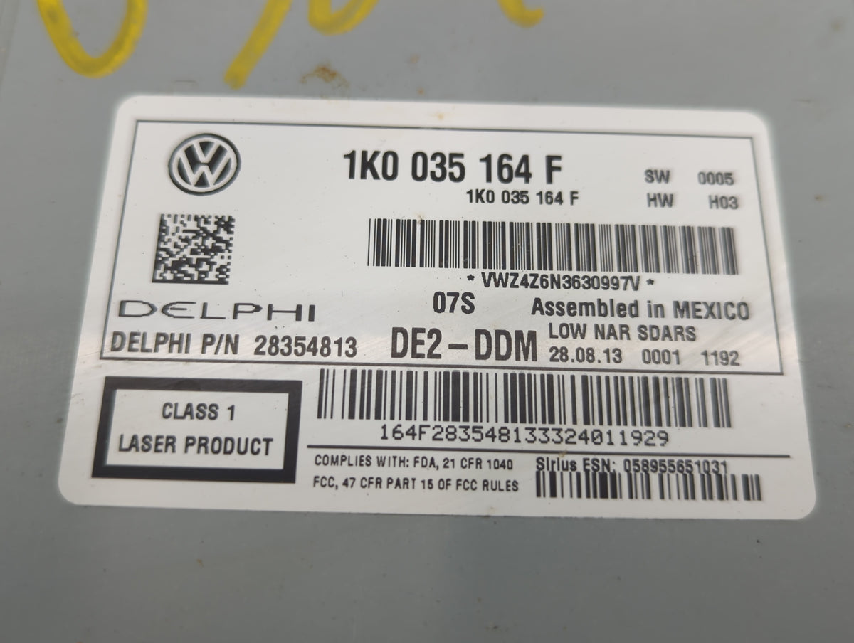 2014-2014 Volkswagen Jetta Am Fm Cd Player Radio Receiver 717102 - Oemusedautoparts1.com