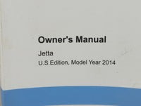 2014 Volkswagen Jetta Owners Manual Book Guide P/N:1415U1JT621 OEM Used Auto Parts - Oemusedautoparts1.com
