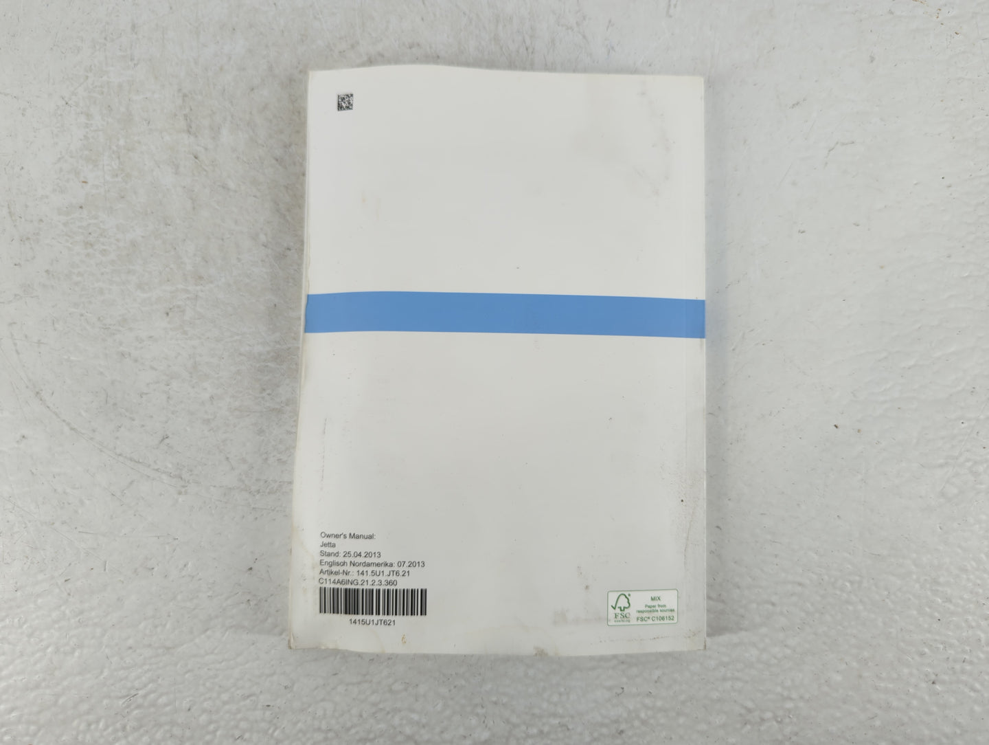 2014 Volkswagen Jetta Owners Manual Book Guide P/N:1415U1JT621 OEM Used Auto Parts - Oemusedautoparts1.com