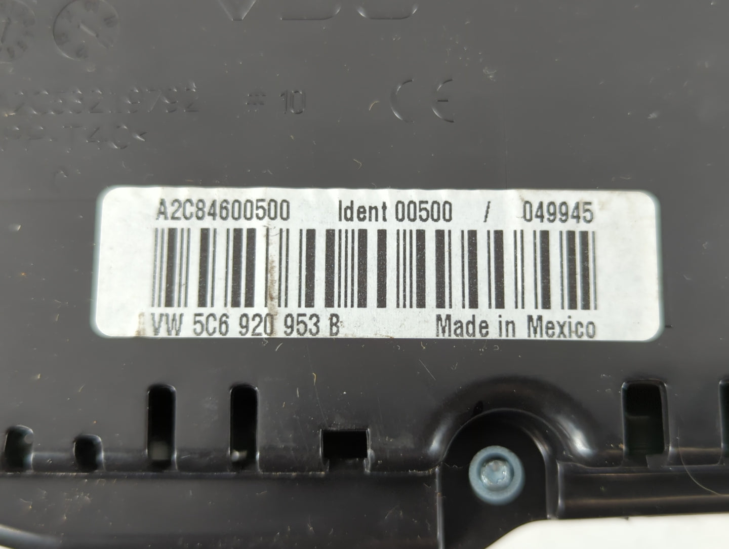 2014 Volkswagen Jetta Instrument Cluster Speedometer Gauges P/N:A2C84600500 5C6 920 953 B Fits OEM Used Auto Parts - Oemused