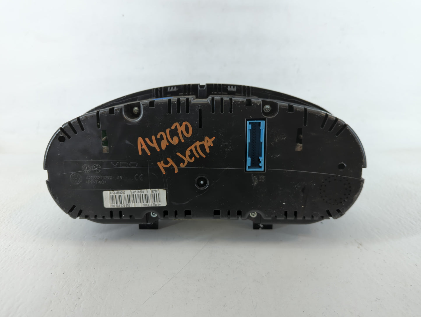 2014 Volkswagen Jetta Instrument Cluster Speedometer Gauges P/N:5C6920 973B Fits OEM Used Auto Parts - Oemusedautoparts1.com