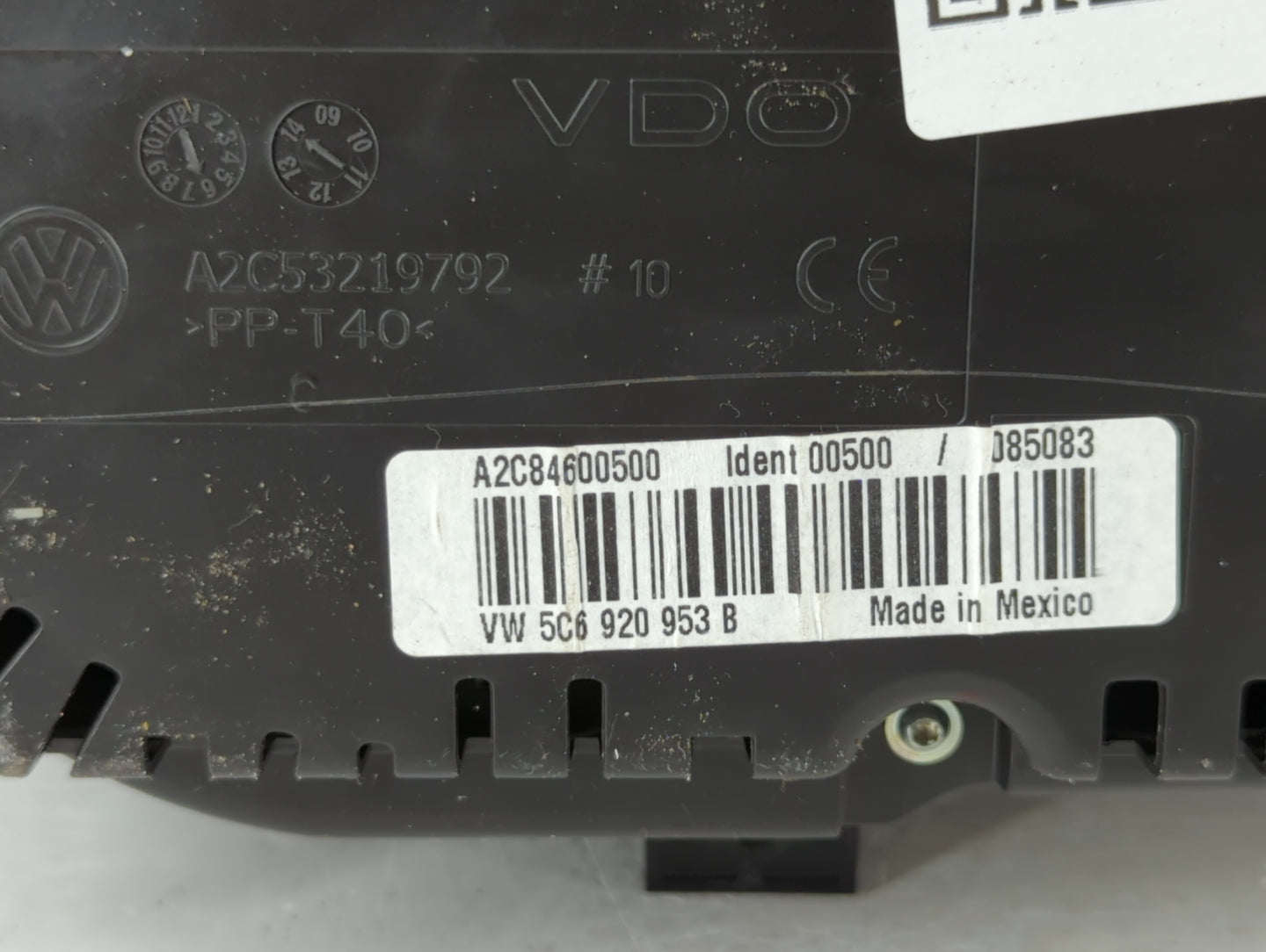 2014 Volkswagen Jetta Instrument Cluster Speedometer Gauges P/N:A2C84600500 5C6 920 953 B Fits OEM Used Auto Parts - Oemused