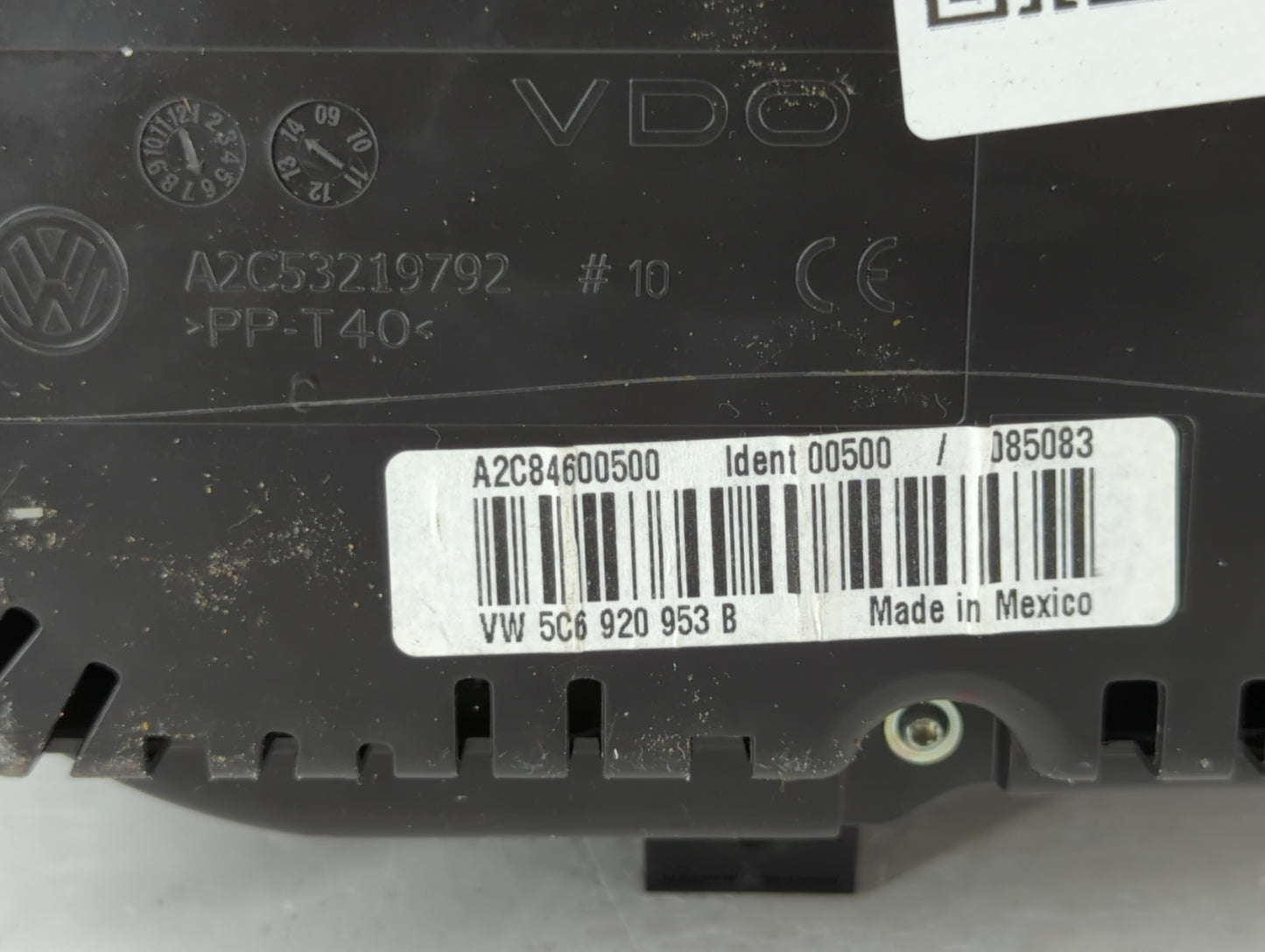 2014 Volkswagen Jetta Instrument Cluster Speedometer Gauges P/N:A2C84600500 5C6 920 953 B Fits OEM Used Auto Parts - Oemused