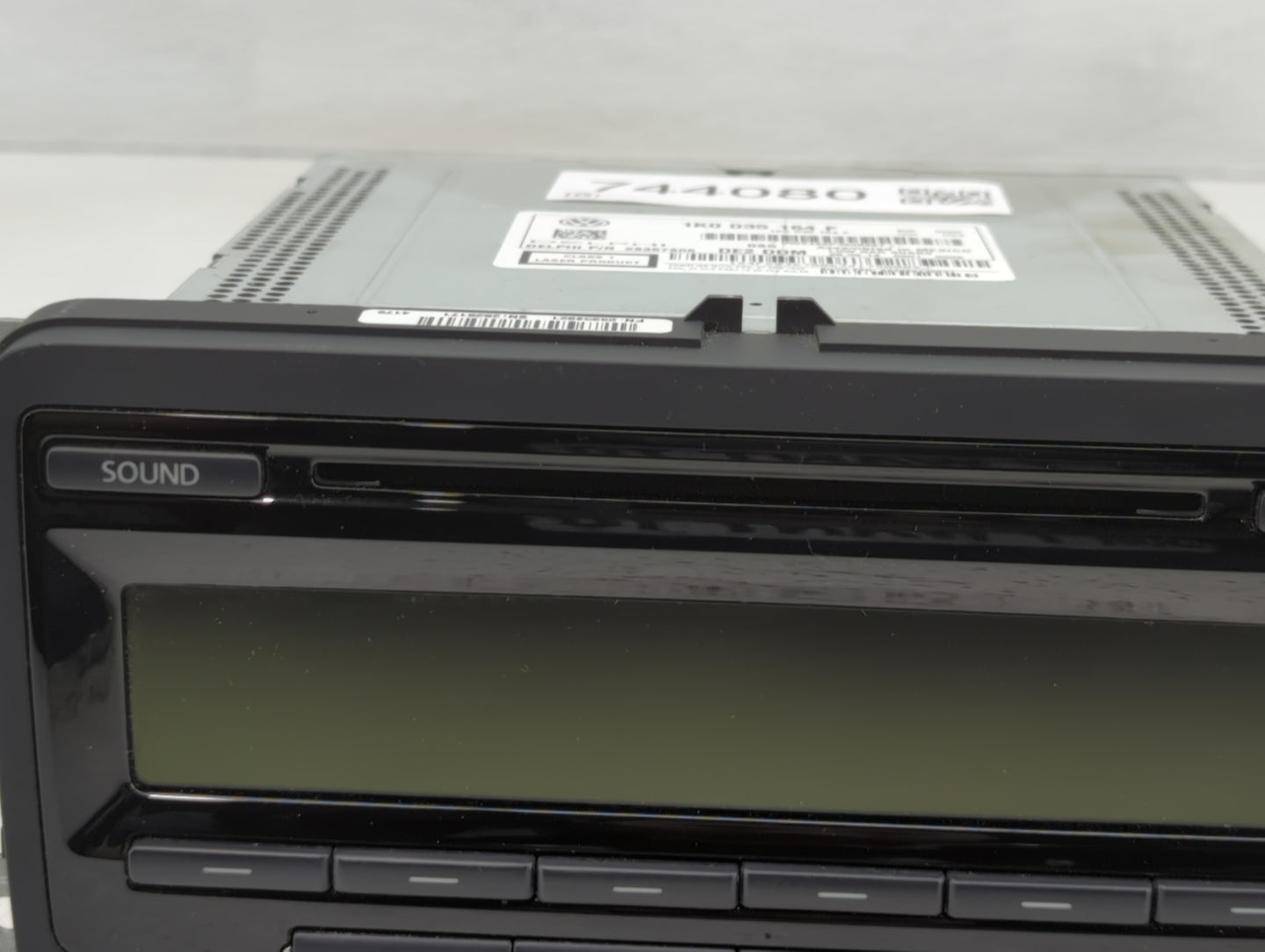 2014 Volkswagen Jetta Radio AM FM Cd Player Receiver Replacement P/N:1K0 035 164 F Fits Fits 2013 2015 OEM Used Auto Parts -