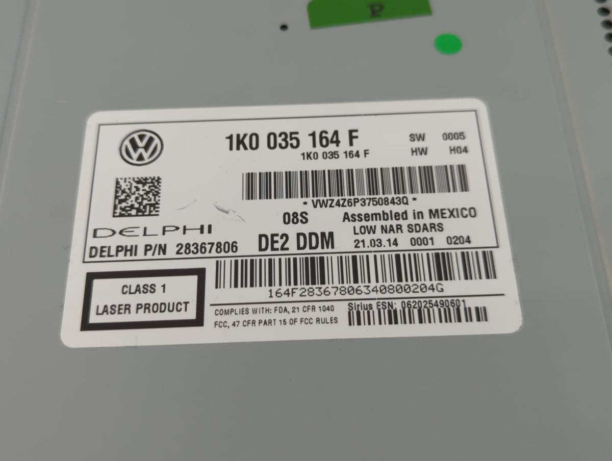 2014-2014 Volkswagen Jetta Am Fm Cd Player Radio Receiver 755551 - Oemusedautoparts1.com