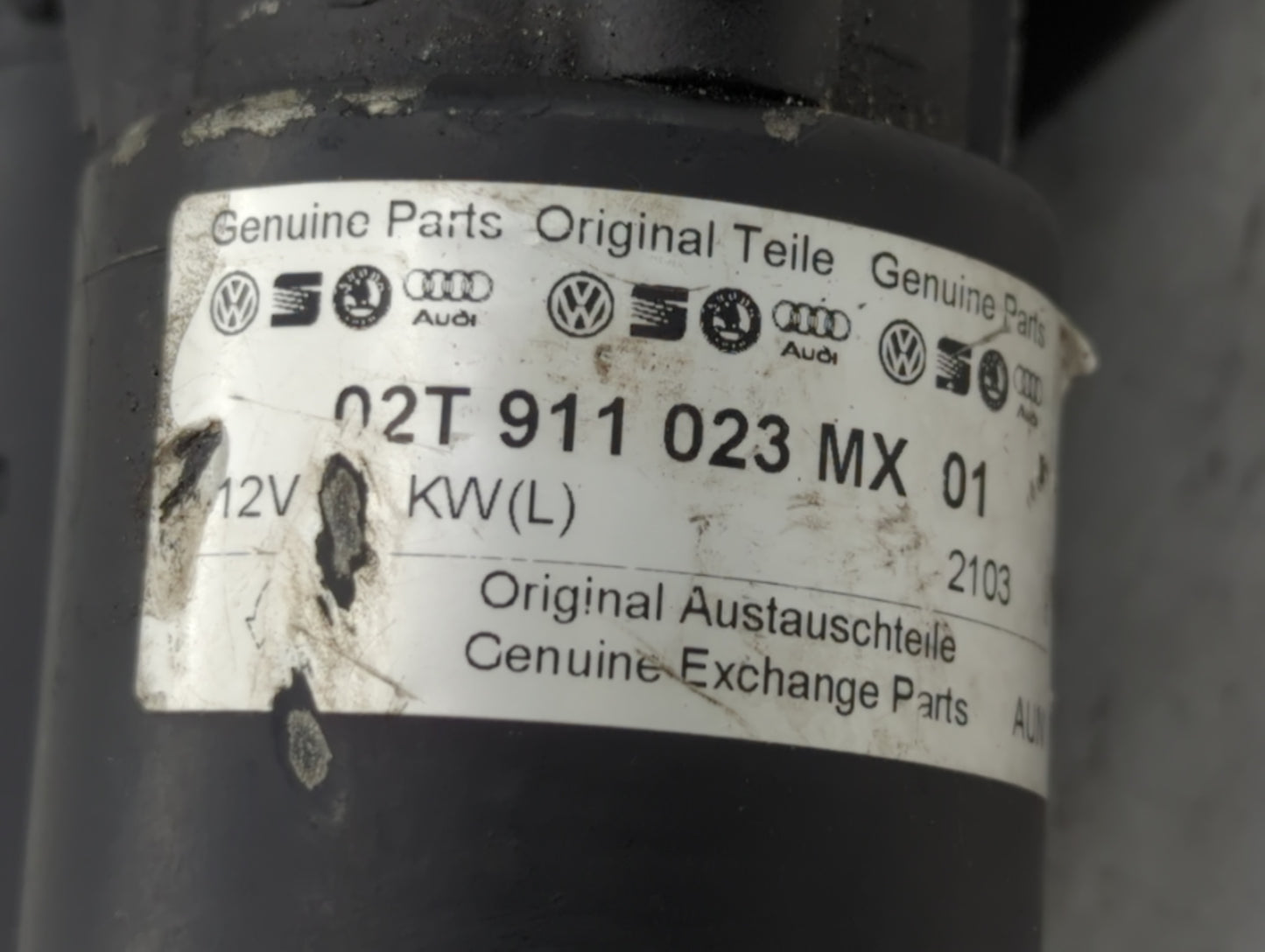 2006-2016 Volkswagen Jetta Car Starter Motor Solenoid OEM P/N:02T 911 023 MX 01 Fits OEM Used Auto Parts - Oemusedautoparts1