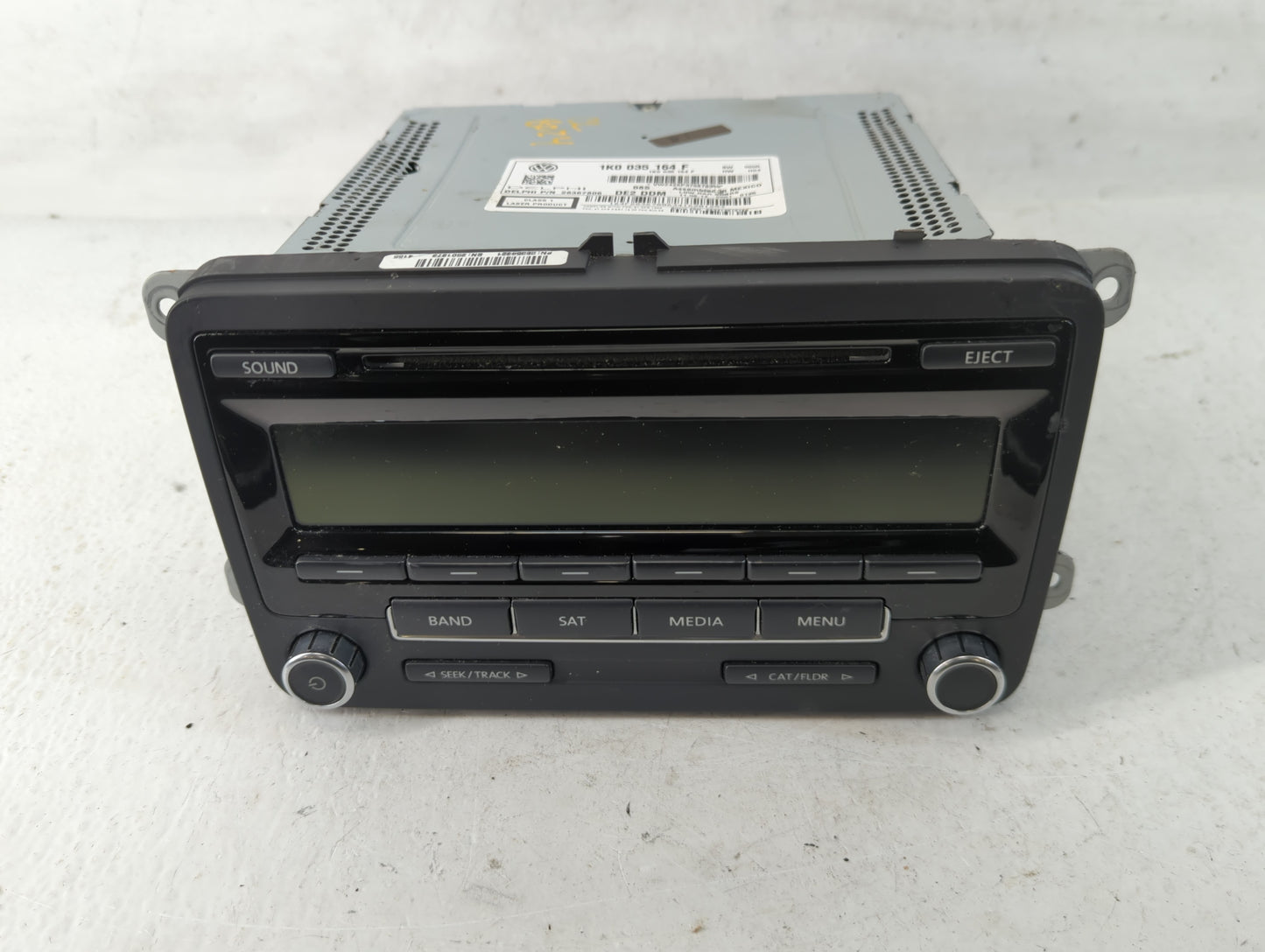 2012-2017 Volkswagen Jetta Radio AM FM Cd Player Receiver Replacement P/N:1K0 035 164 F Fits Fits 2012 2013 2014 2015 2016 2