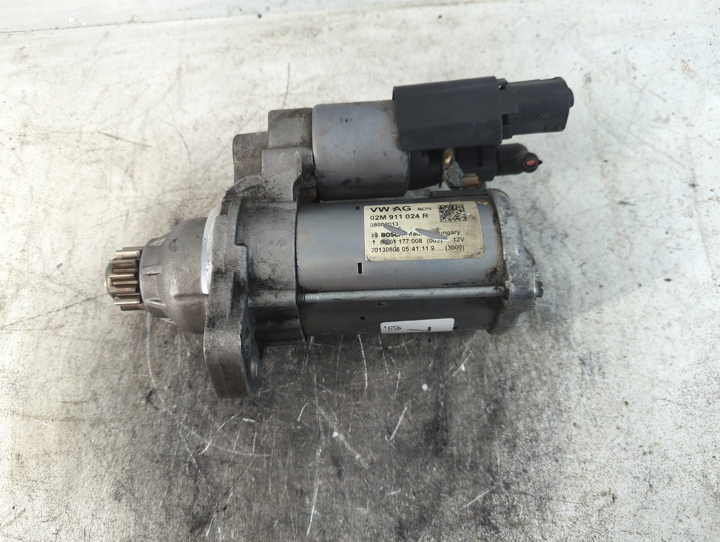 2014 Volkswagen Jetta Car Starter Motor Solenoid OEM P/N:20150211 02M 911 024 R Fits Fits 2015 2016 2017 2018 2019 2020 2021