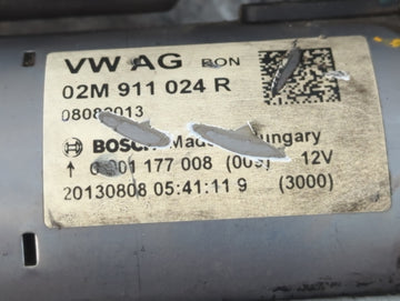 2014 Volkswagen Jetta Car Starter Motor Solenoid OEM P/N:20150211 02M 911 024 R Fits Fits 2015 2016 2017 2018 2019 2020 2021 2022 OEM Used Auto Parts