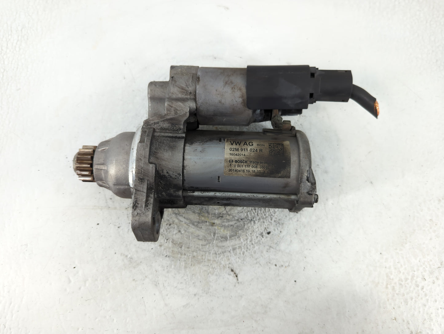 2014 Volkswagen Jetta Car Starter Motor Solenoid OEM P/N:02M 911 024 R Fits Fits 2015 2016 2017 2018 2019 2020 2021 2022 OEM