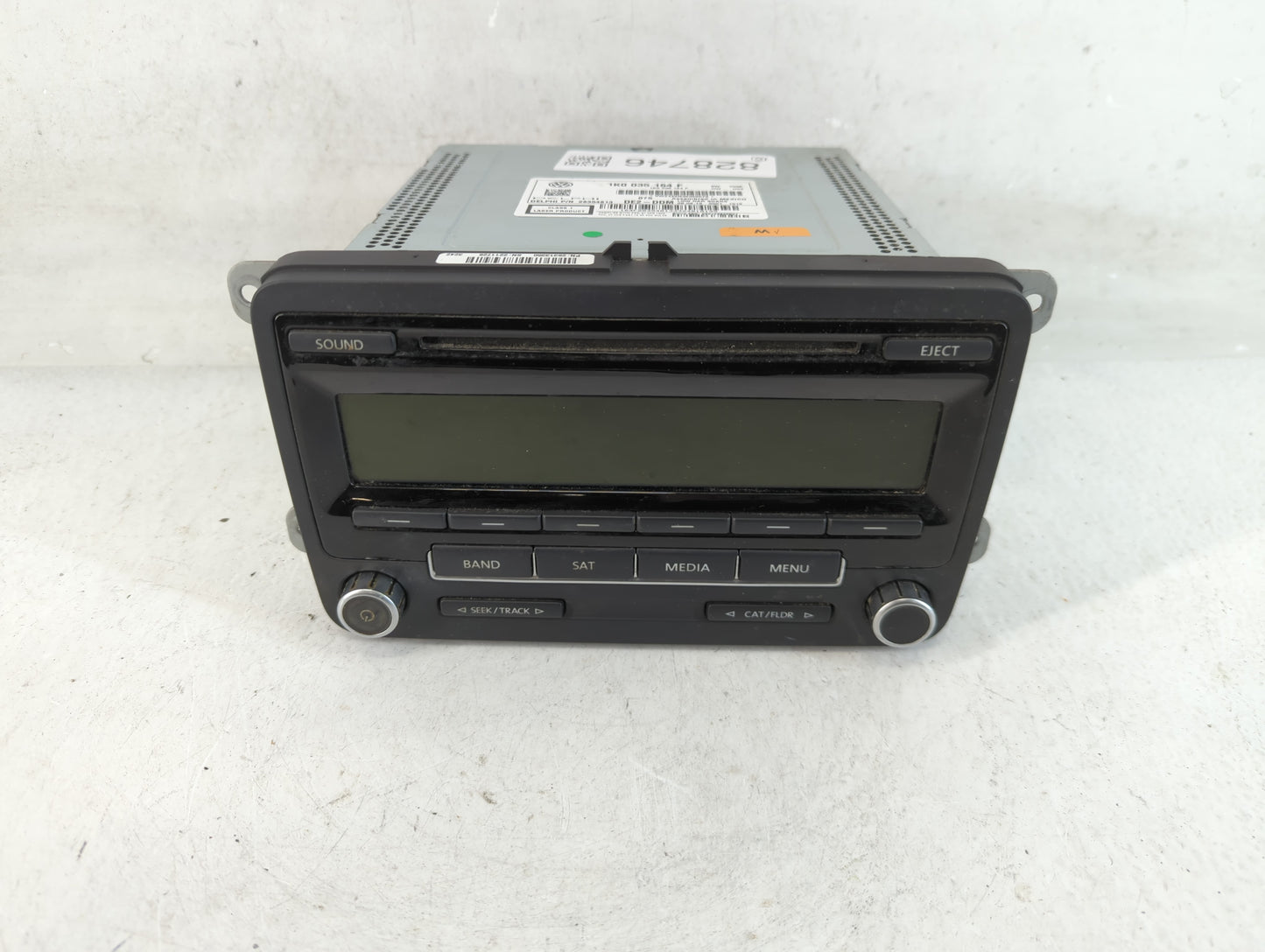 2014 Volkswagen Jetta Radio AM FM Cd Player Receiver Replacement P/N:1K0 035 164 F Fits Fits 2013 2015 OEM Used Auto Parts -
