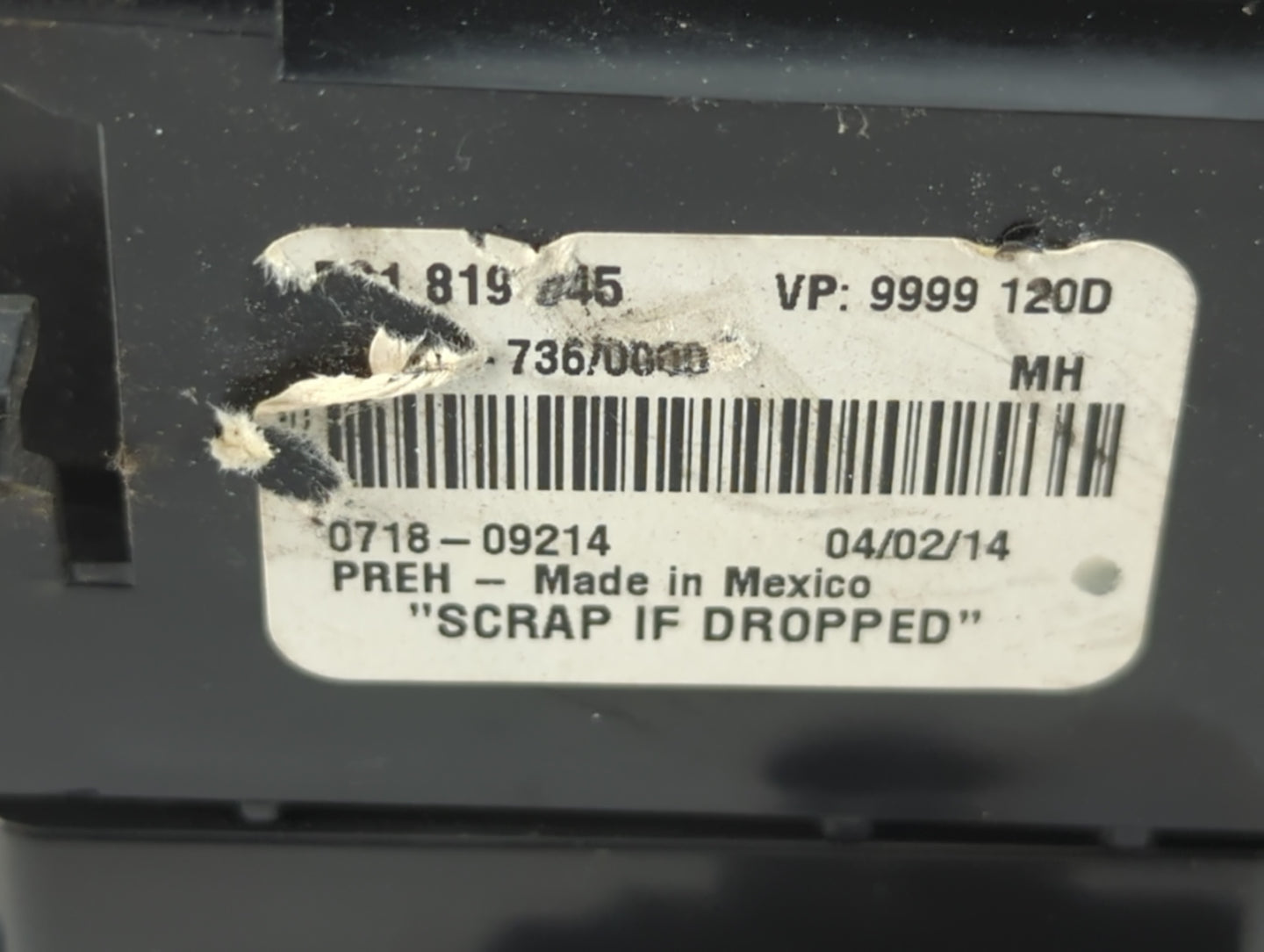 2011-2014 Volkswagen Jetta Climate Control Module Temperature AC/Heater Replacement P/N:0718-09214 Fits Fits 2011 2012 2013 