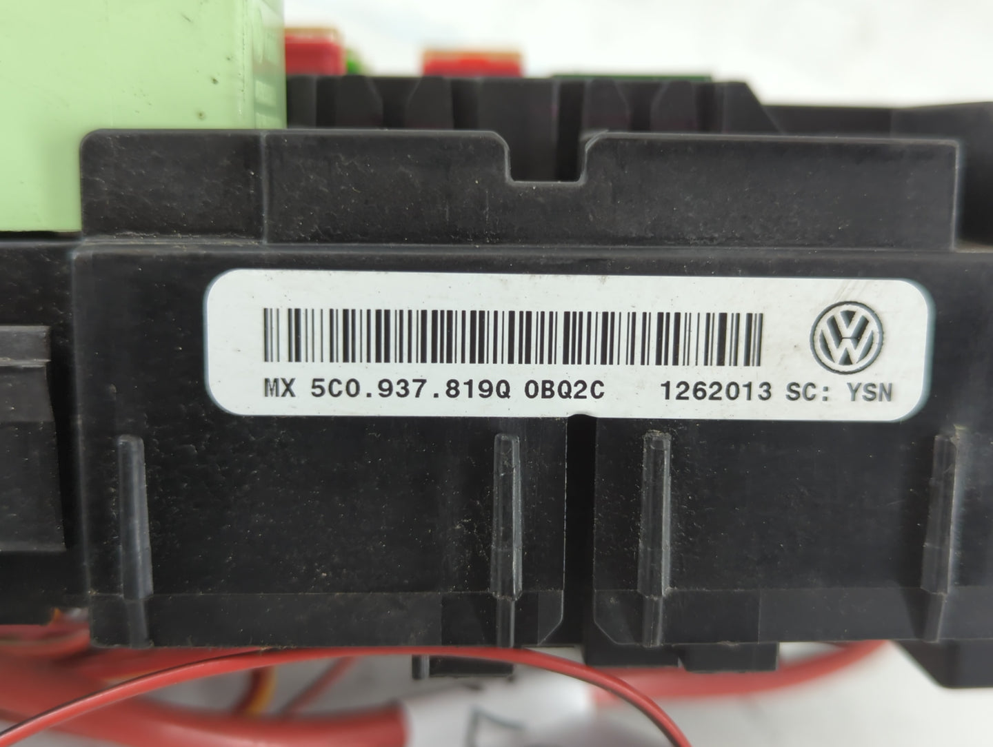 2010-2014 Volkswagen Jetta Fusebox Fuse Box Panel Relay Module P/N:1262013 5C0 937 819Q 0BQ2C Fits OEM Used Auto Parts - Oem