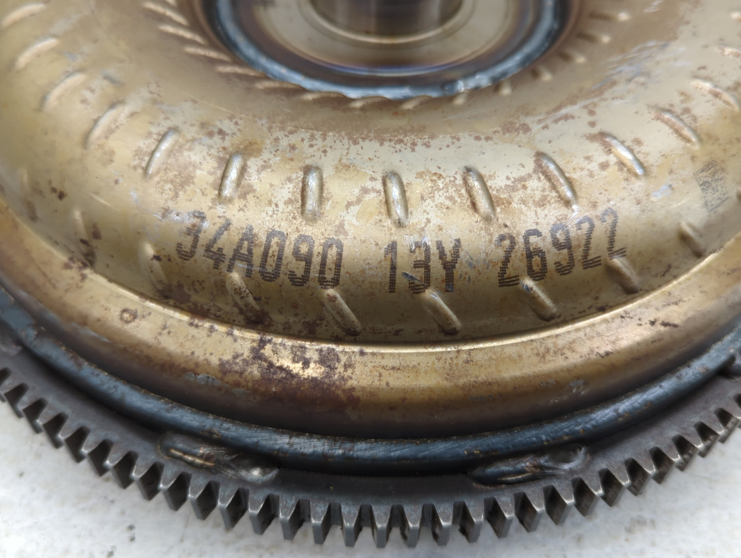 2014 Volkswagen Jetta Torque Converter Automatic Transmission OEM P/N:34090 13Y 26922 Fits OEM Used Auto Parts - Oemusedauto