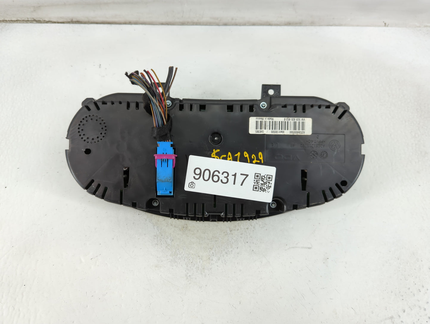 2014 Volkswagen Jetta Instrument Cluster Speedometer Gauges P/N:A2C84600500 5C6 920 953 B Fits OEM Used Auto Parts - Oemused