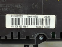 2014 Volkswagen Jetta Instrument Cluster Speedometer Gauges P/N:A2C84600500 5C6 920 953 B Fits OEM Used Auto Parts - Oemused