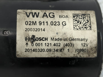 2012-2016 Volkswagen Jetta Car Starter Motor Solenoid OEM P/N:02M 911 023 G Fits Fits 2012 2013 2014 2015 2016 2018 OEM Used Auto Parts