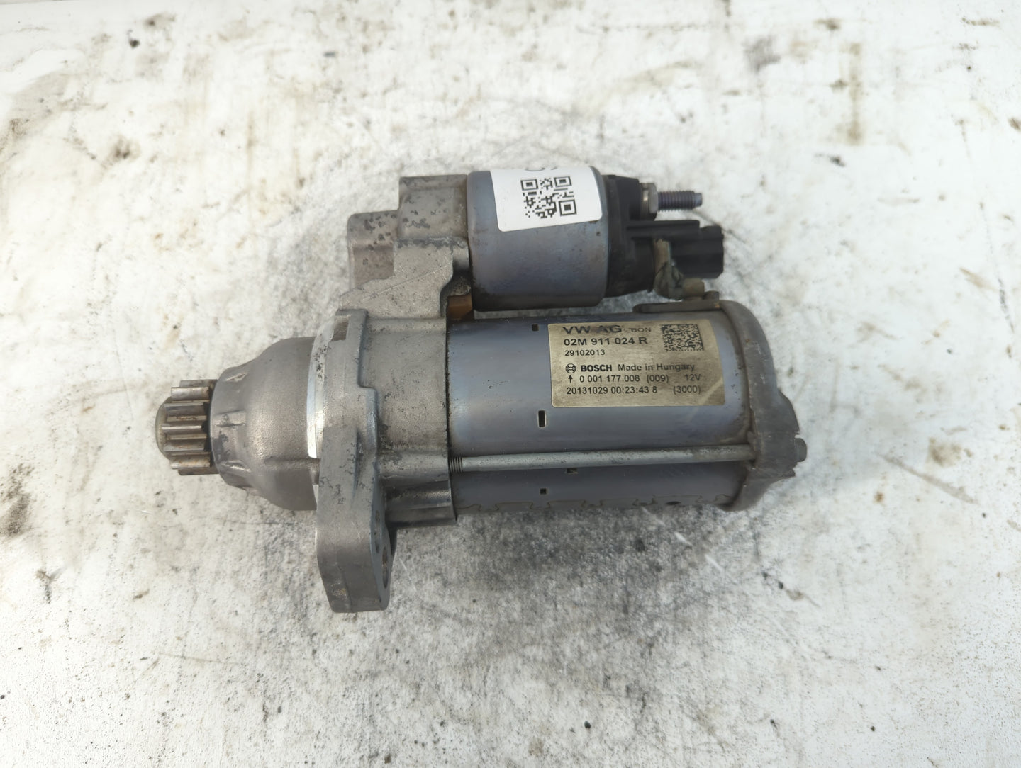 2014 Volkswagen Jetta Car Starter Motor Solenoid OEM P/N:02M 911 024 R Fits Fits 2015 2016 2017 2018 2019 2020 2021 2022 OEM