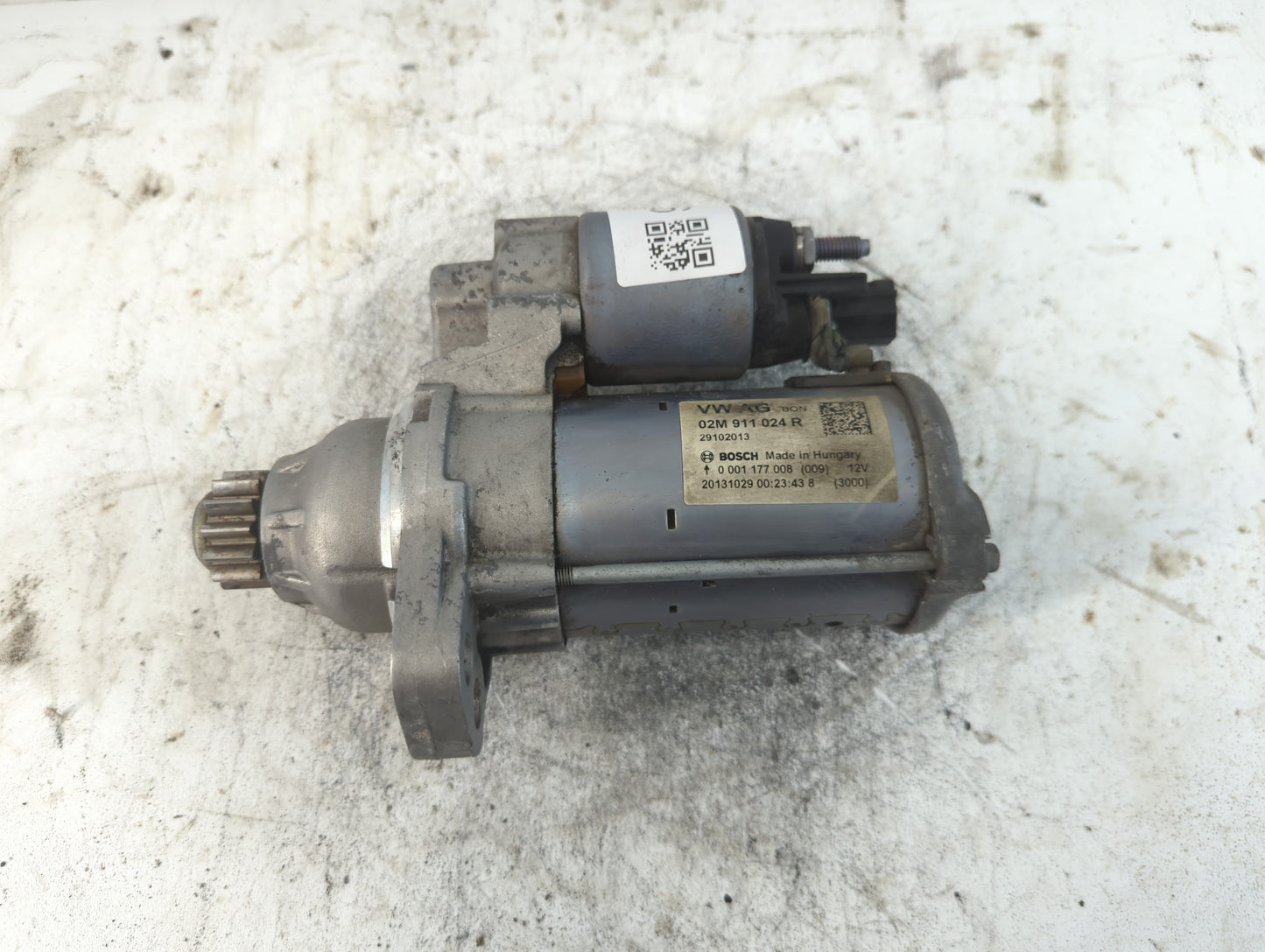 2014 Volkswagen Jetta Car Starter Motor Solenoid OEM P/N:02M 911 024 R Fits Fits 2015 2016 2017 2018 2019 2020 2021 2022 OEM