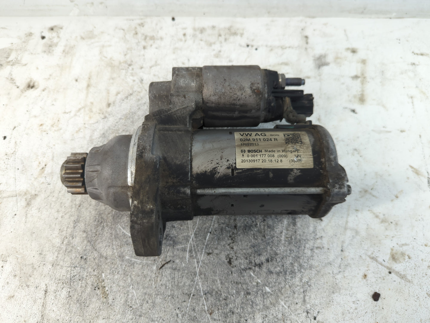 2014 Volkswagen Jetta Car Starter Motor Solenoid OEM P/N:02M 911 024 R Fits Fits 2015 2016 2017 2018 2019 2020 2021 2022 OEM