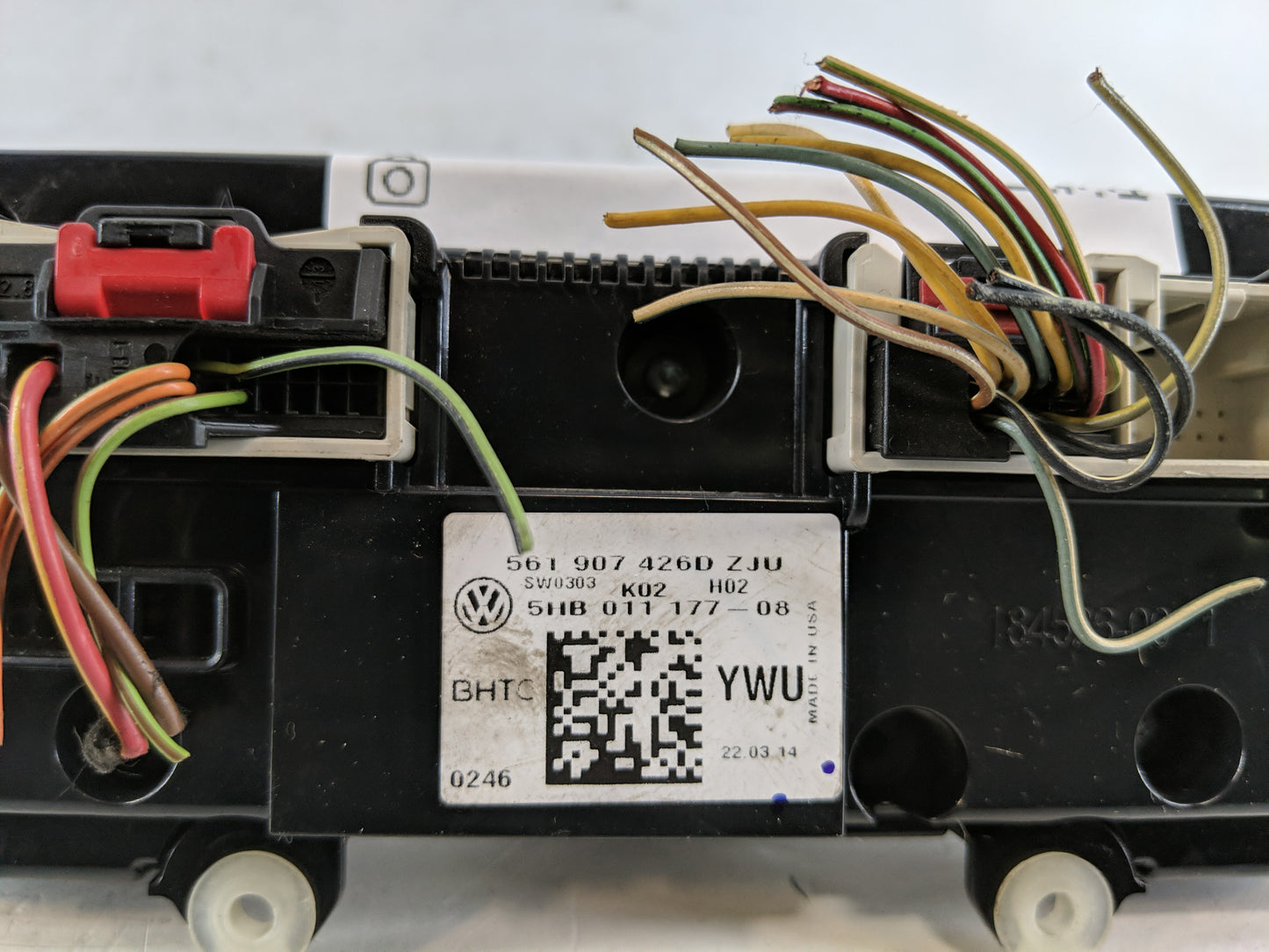 2013-2015 Volkswagen Passat Climate Control Module Temperature AC/Heater Replacement P/N:561 907 426 D Fits Fits 2013 2014 2