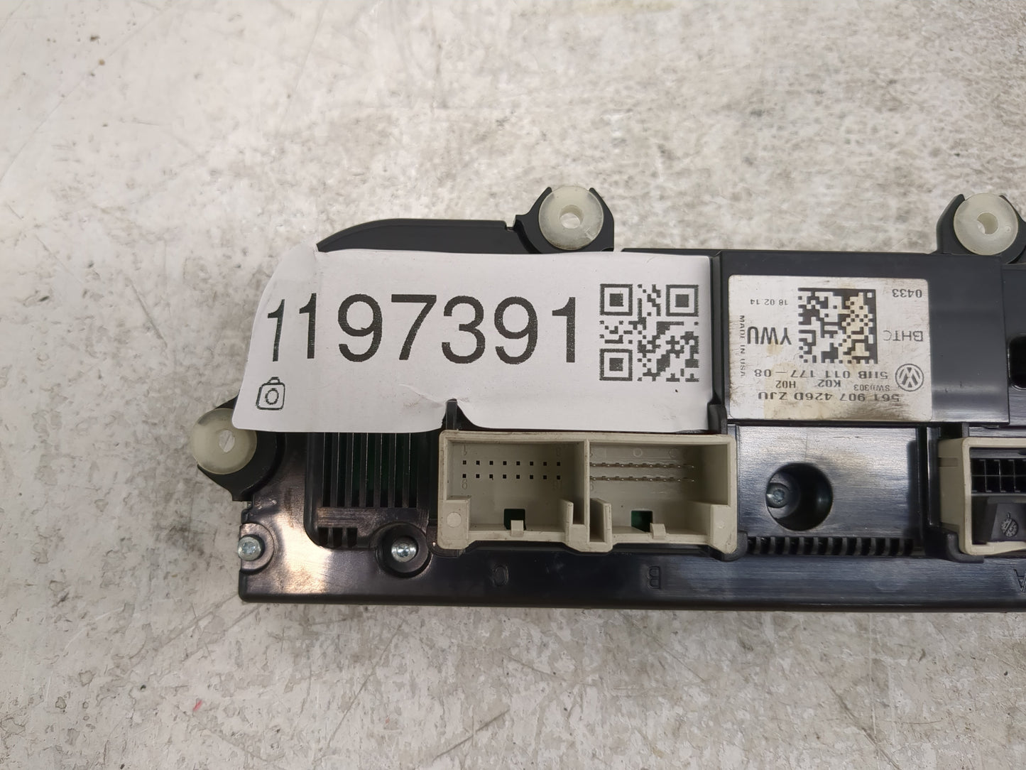 2013-2015 Volkswagen Passat Climate Control Module Temperature AC/Heater Replacement P/N:561 907 426 D Fits Fits 2013 2014 2