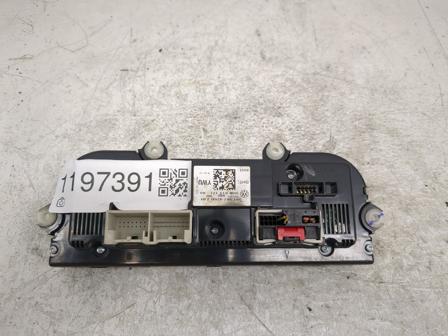 2013-2015 Volkswagen Passat Climate Control Module Temperature AC/Heater Replacement P/N:561 907 426 D Fits Fits 2013 2014 2