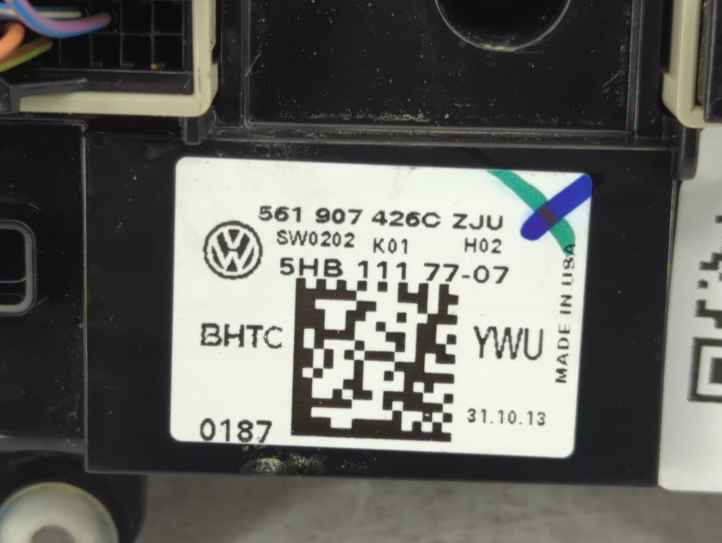 2013-2015 Volkswagen Passat Climate Control Module Temperature AC/Heater Replacement P/N:561 907 426C Fits Fits 2013 2014 20