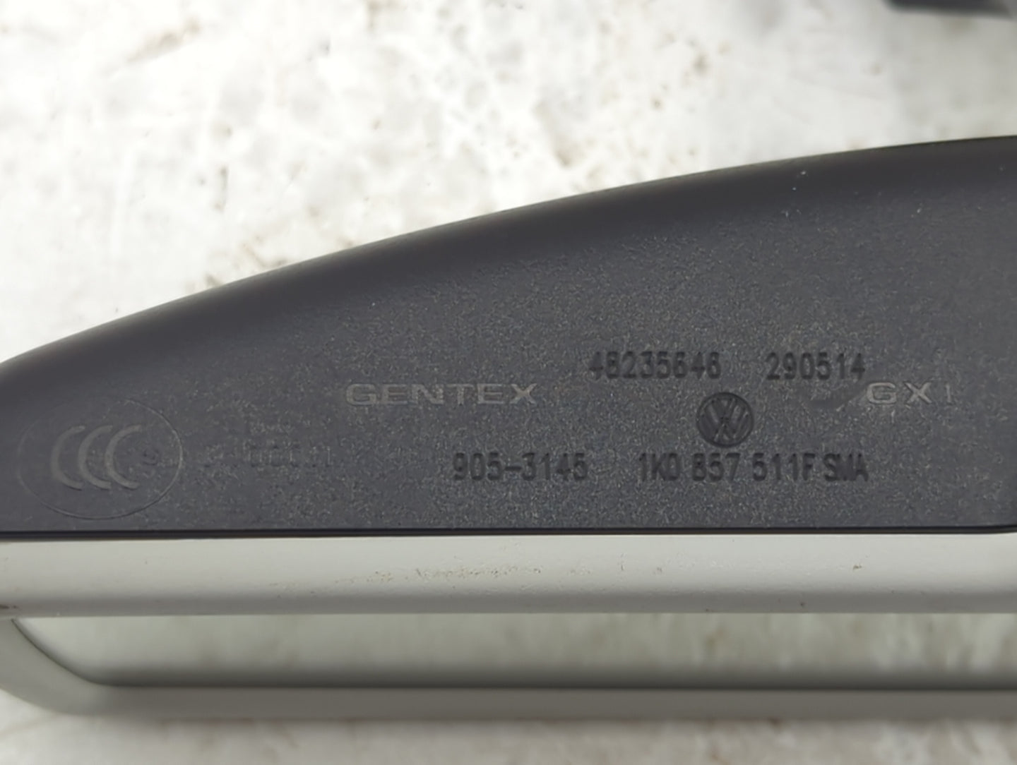 2012-2015 Volkswagen Passat Interior Rear View Mirror Replacement OEM P/N:1K0 857 511F Fits Fits 2012 2013 2014 2015 OEM Use